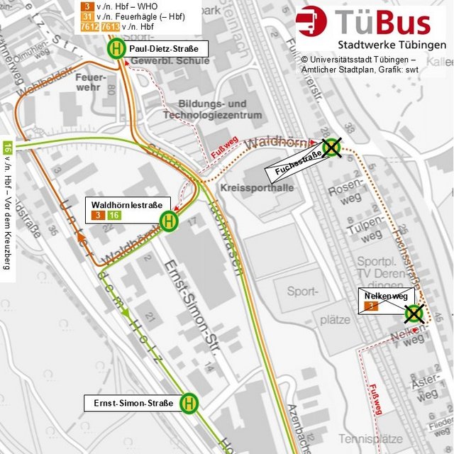 Umleitungsplan