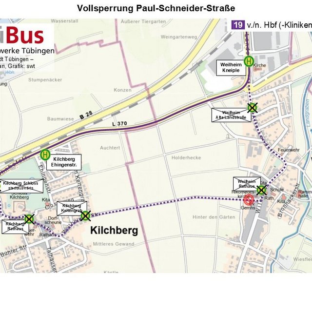 Umleitungsplan