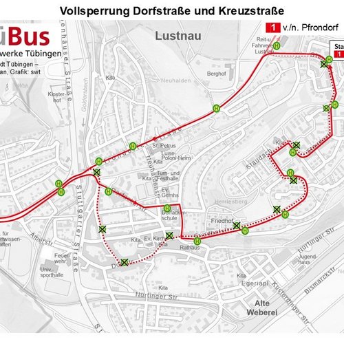 Umleitungsplan
