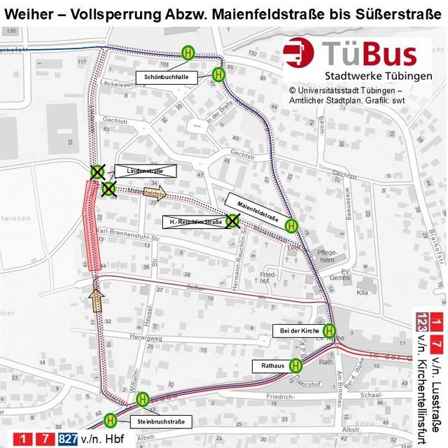 Umleitungsplan