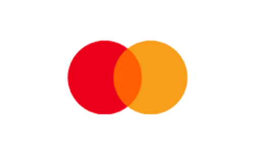 Mastercard Das Bild zeigt das Logo von Mastercard, bestehend aus zwei überlappenden Kreisen, einem roten und einem orangefarbenen.